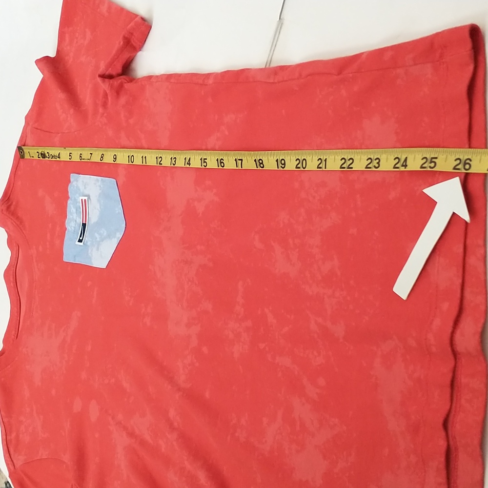 Nike Men's Red Tie Dye T-Shirt with Pocket - Picture 12 of 12